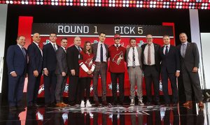 Arizona Coyotes select center Barrett Hayton fifth overall in NHL Draft
