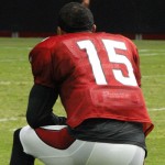 WR Michael Floyd soaking it all in at Arizona Cardinals Training Camp in Glendale Tuesday, August 4, 2015. (Photo: Vince Marotta/Arizona Sports)