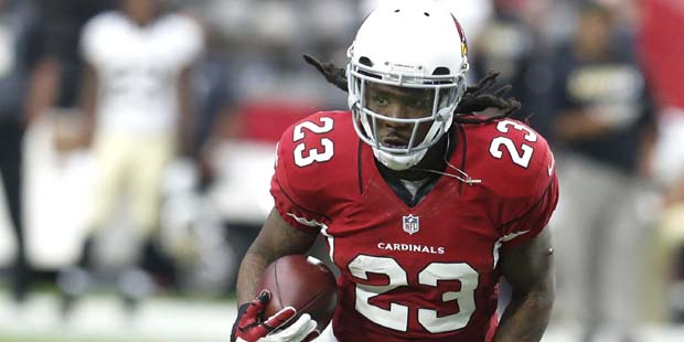 Arizona Cardinals running back Chris Johnson (23) during an NFL football game against the New Orlea...