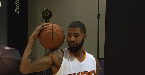 Phoenix Suns forward Markieff Morris at Media Day on Monday, September 28. (Paige Dimakos)...