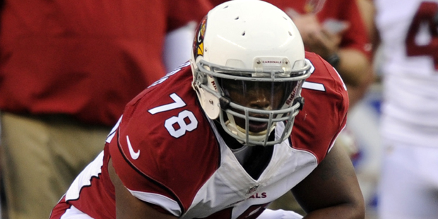 Arizona Cardinals Earl Watford lines up to warm up  during a pre-season NFL football game. (AP phot...