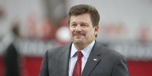 Arizona Cardinals Vice President/General Counsel Michael Bidwill prior to an NFL preseason football...