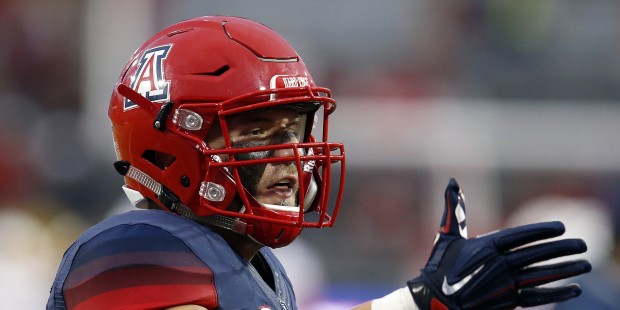 Arizona linebacker Scooby Wright III before an NCAA college football game against UTSA, Thursday, S...