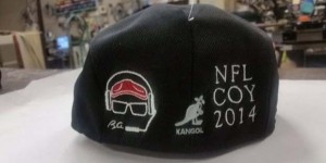 Bruce Arians receives Kangol hats from Patrick Peterson for Christmas