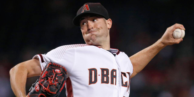 Arizona Diamondbacks' Robbie Ray throws a pitch against the Philadelphia Phillies during the first ...