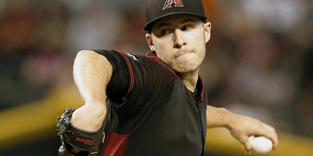 Arizona Diamondbacks pitcher Patrick Corbin throws in the first inning during a baseball game again...