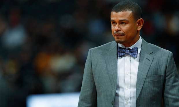 Phoenix Suns head coach Earl Watson looks on against the Denver Nuggets in the second half of an NB...