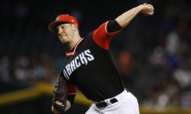 Arizona Diamondbacks' Patrick Corbin pitches against the San Francisco Giants during the first inni...