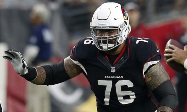 Arizona Cardinals guard Mike Iupati (76) during an NFL football game against the St. Louis Rams, Su...