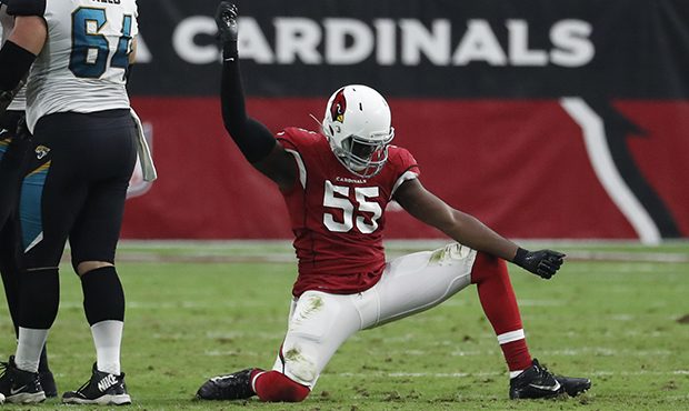 Arizona Cardinals outside linebacker Chandler Jones (55) during the second half of an NFL football ...