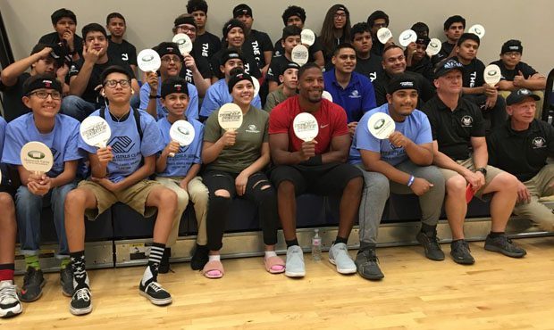 David Johnson members of the Parson branch of the Boys and Girl Club of Metro Phoenix (photo by: Pe...