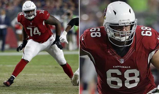 D.J. Humphries (left), Jared Veldheer (right). (AP Photos)...