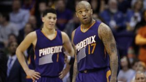 Suns' Devin Booker details a Mexico City practice run-in with vet P.J. Tucker