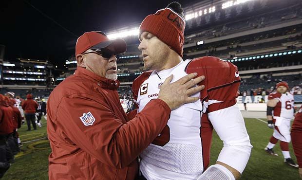 Carson Palmer is retiring after 15 NFL seasons. (AP Photo/Matt Rourke, File)...