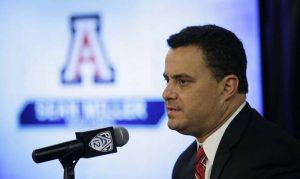 Arizona's Sean Miller not with team on Monday amid FBI scandal