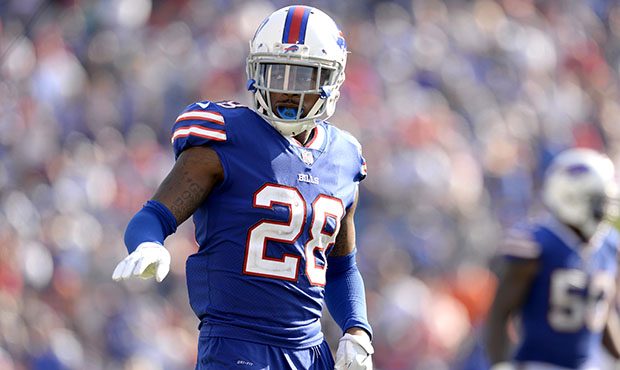 Buffalo Bills cornerback E.J. Gaines lines up for a play against the Denver Broncos during the seco...