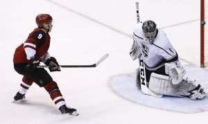 Hill gets first NHL win, Coyotes beat Kings to stave off playoff elimination