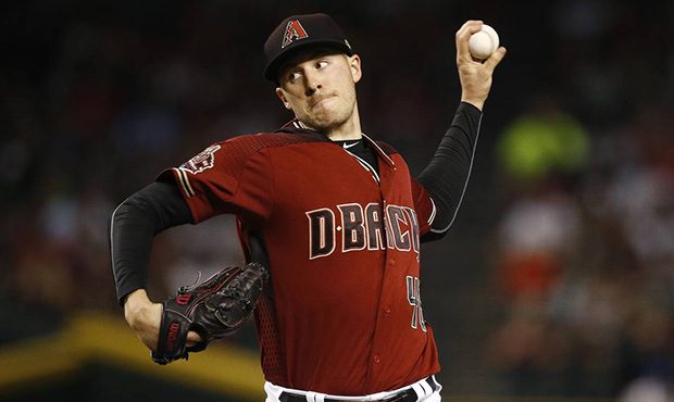 Arizona Diamondbacks starting pitcher Patrick Corbin throws against the San Diego Padres during the...