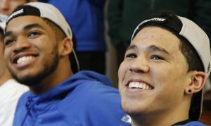 Suns' Devin Booker is having fun with one Karl-Anthony Towns report