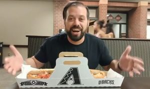 We had someone try to eat an entire $28 hot dog at Chase Field