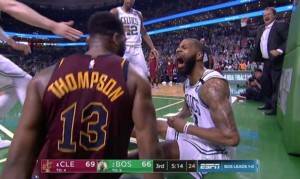 Marcus Morris getting in Tristan Thompson's face lights up the internet