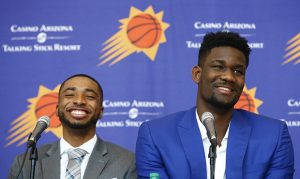 Fast friends Deandre Ayton, Mikal Bridges now teammates with Suns