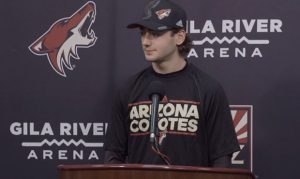 Coyotes import Liam Kirk's unusual path to North American hockey