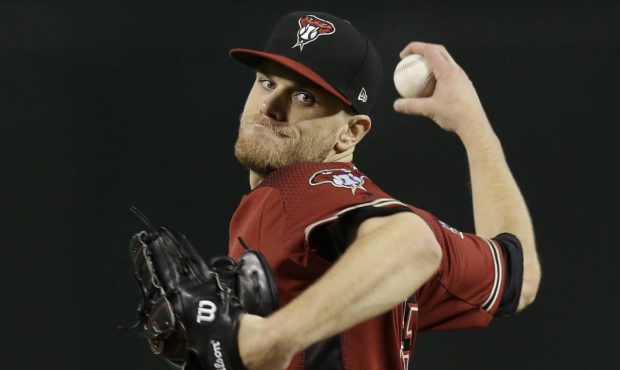 Arizona Diamondbacks pitcher Matt Koch throws in the first inning during a baseball game against th...