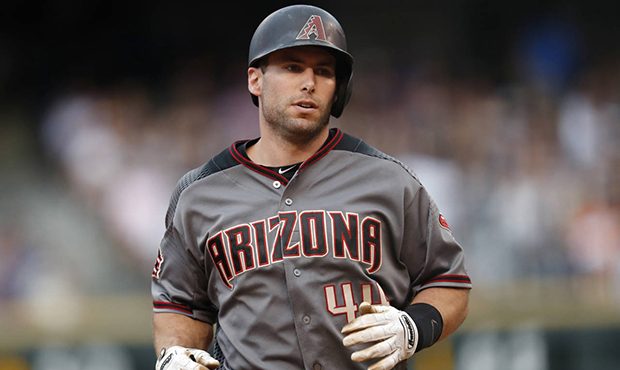 Arizona Diamondbacks' Paul Goldschmidt runs the bases after hitting a three-run home run off Colora...