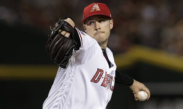 Arizona Diamondbacks pitcher Patrick Corbin throws during the first inning of the team's baseball g...