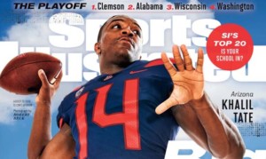 Khalil Tate makes Sports Illustrated cover, Arizona makes mag's top-20