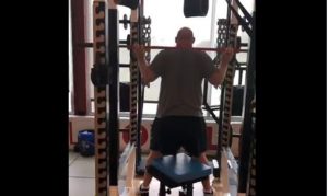 Cardinals center A.Q. Shipley works out five weeks after ACL surgery