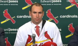 Paul Goldschmidt is classic Goldy as he's introduced by Cardinals