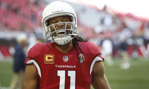 Cardinals' Larry Fitzgerald throws first career touchdown pass