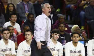 Bobby Hurley takes basketball to face, gets up immediately to argue