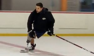 Coyotes' Craig Cunningham returns to ice with prosthetic leg, custom skate