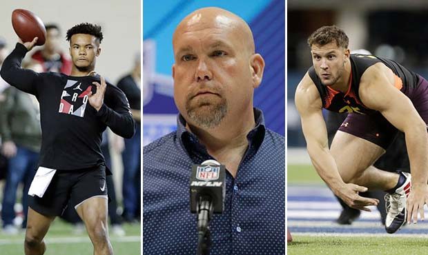 Kyler Murray, Steve Keim and Nick Bosa. (AP photos)...