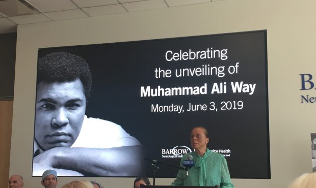Muhammad Ali’s widow, Yolanda "Lonnie" Ali, said her late husband would be proud of what the Muha...