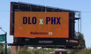 Second billboard design encouraging D'Angelo Russell to Suns appears