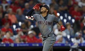 Ketel Marte ties for the longest home run in the MLB this season