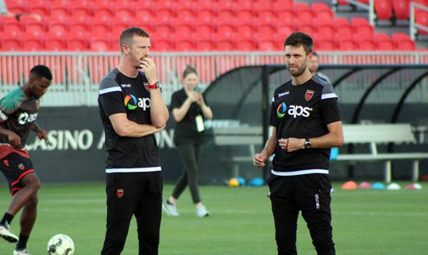 Peter Ramage (left) and Blair Gavin (right) are no strangers to the pitch at Casino Arizona Field, ...