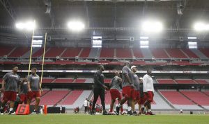 Doug & Wolf project Camp K with Cardinals training camp awards