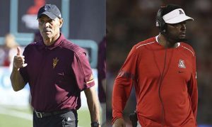 Oddsmakers expect similar win totals for ASU and Arizona football