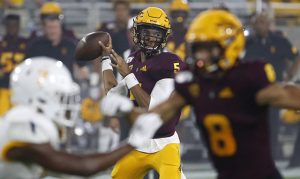 Jayden Daniels sharp in opening game as young Sun Devils rout Kent State