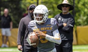 ASU QB Daniels, Arizona WR Curry on freshman All-American watch list
