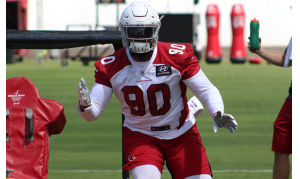 Cardinals DE Jonathan Bullard leaves game with hamstring injury