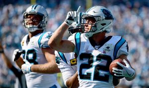 Cardinals focus on Panthers RB McCaffrey with Allen at QB for Newton