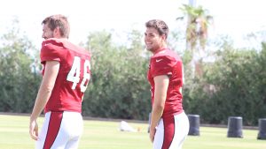 Cardinals sign punter Ryan Winslow to practice squad, resign TE Wells