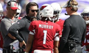 Kyler Murray's growth coincides with that of Kingsbury, teammates