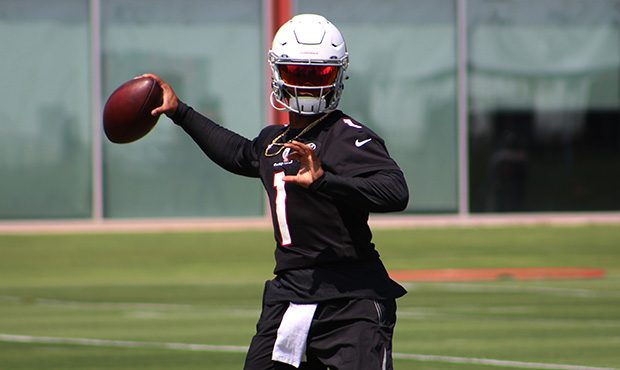 Arizona Cardinals QB Kyler Murray goes through drills during the team’s practice Wednesday, Sept....